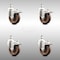 Service Caster 4 Inch 316SS High Temp Glass Filled Nylon 12mm Stem Caster Set Lock Brake SCC-SS316TSTTL20S414-GFNSHT-M1215-4 - alternate 4